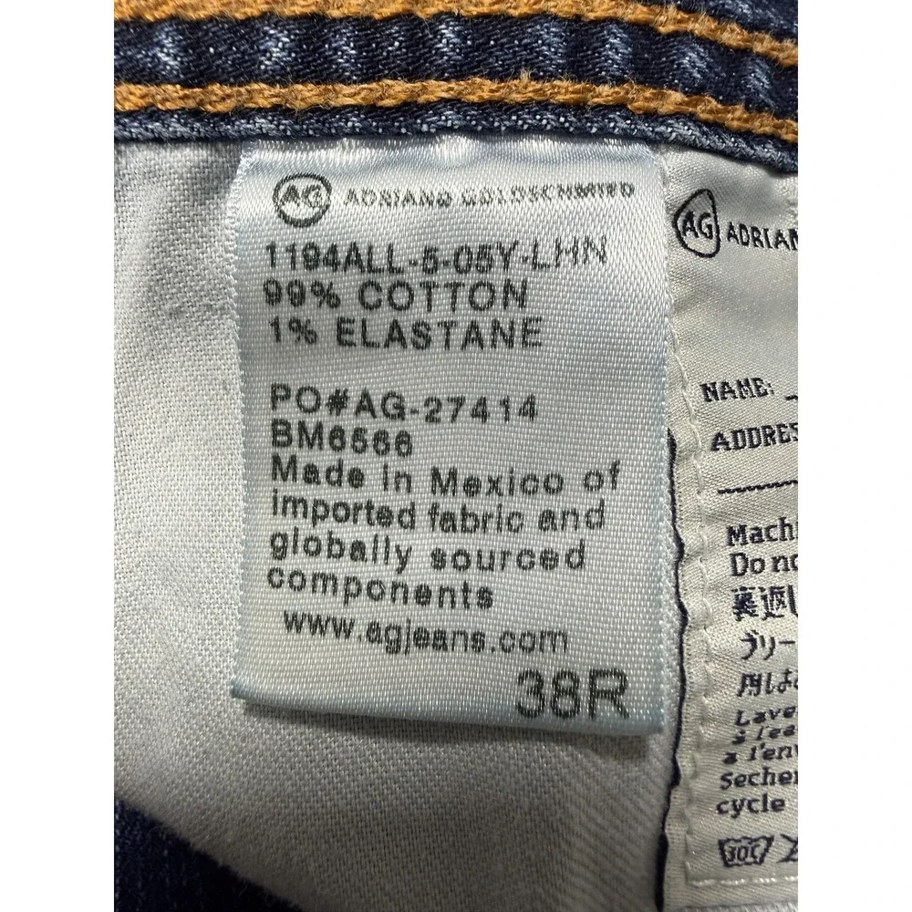 AG Adriano Goldschmied‎ New Hero Jeans Mens 38x32 Blue Relaxed Stretch Denim
